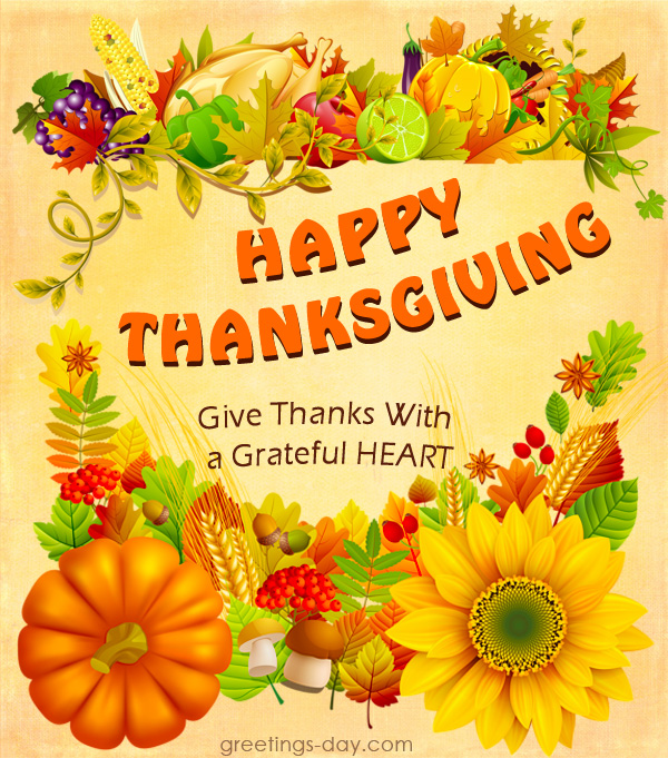 Happy Thanksgiving Greetings Sayings