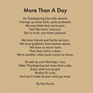 Happy Thanksgiving Poetry