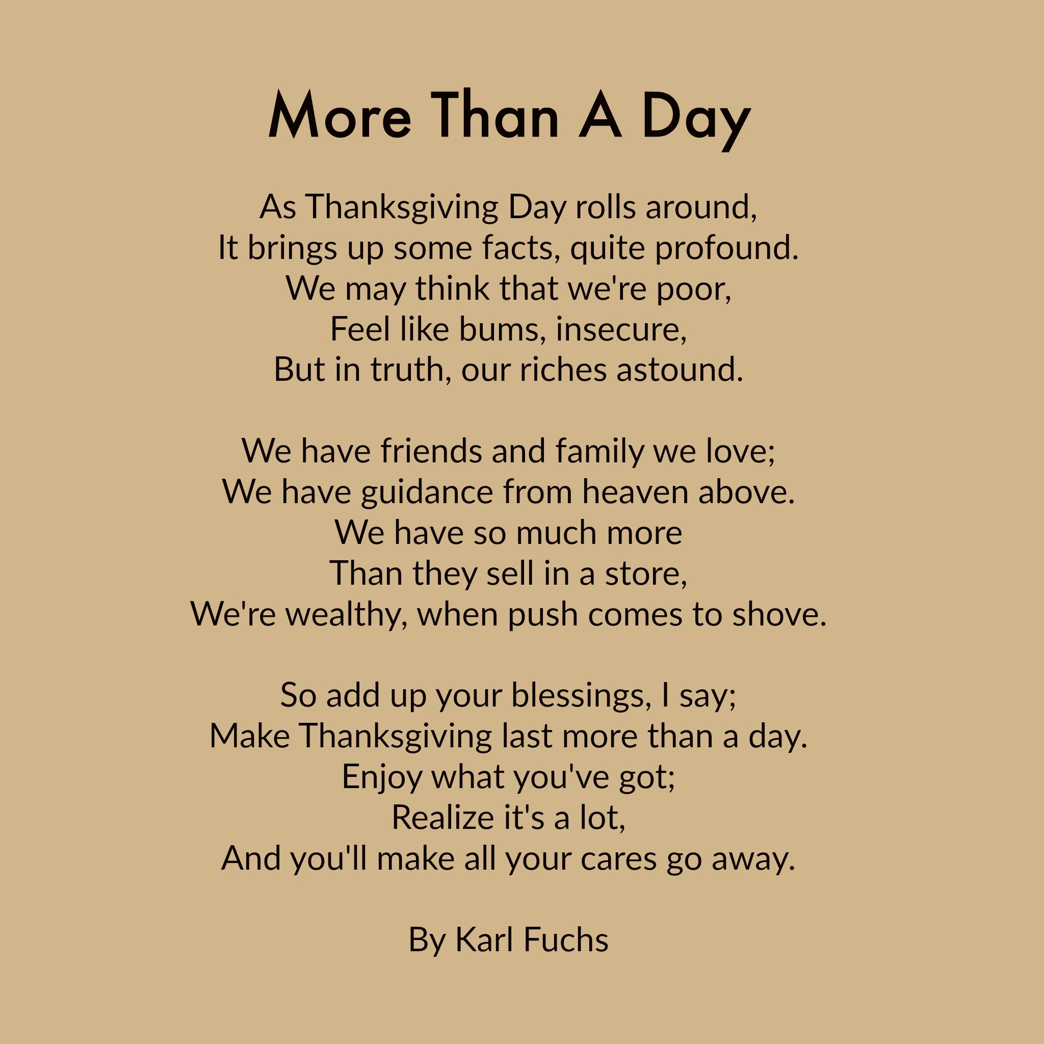 Classic poems for thanksgiving