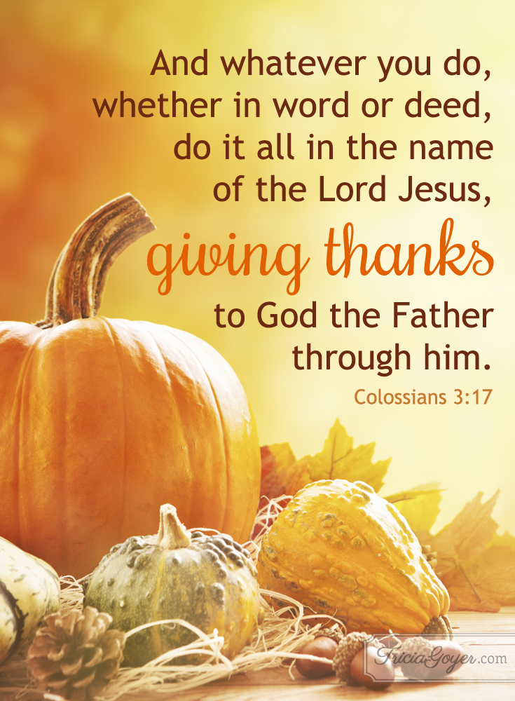Thanksgiving Bible Verses About KJV