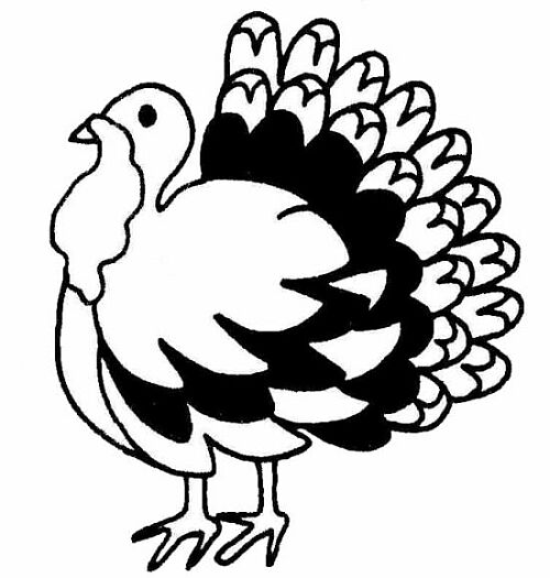 Thanksgiving Clipart Black and White Free