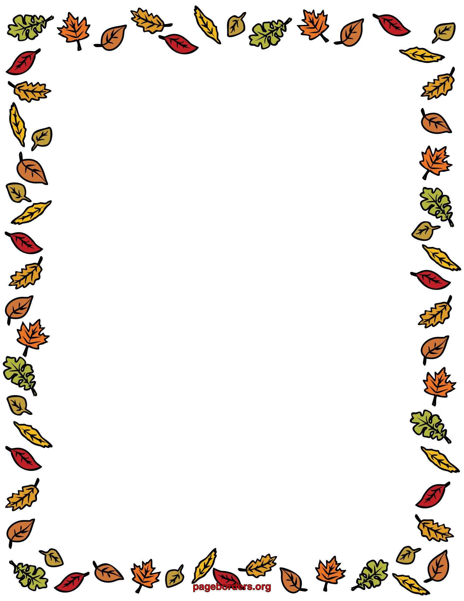 Printable Thanksgiving Borders