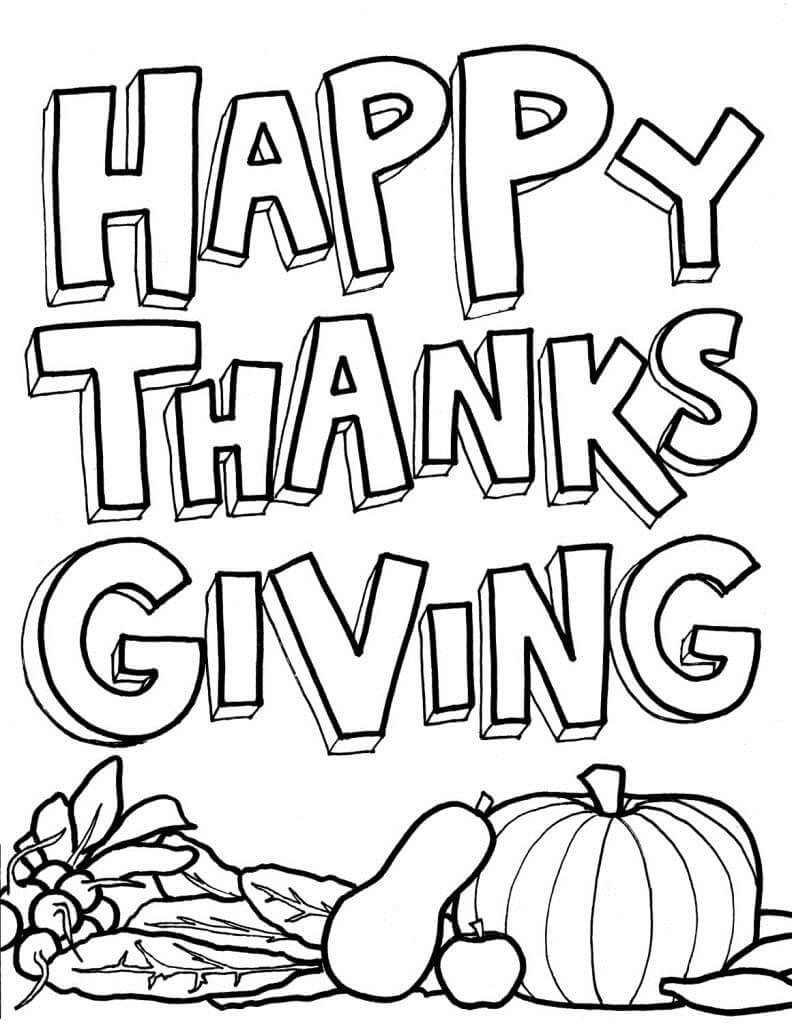 Thanksgiving Coloring Pages Download