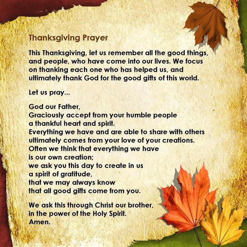 Thanksgiving Prayer to God