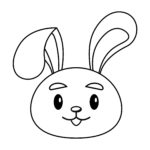 Easter Bunny Face Template