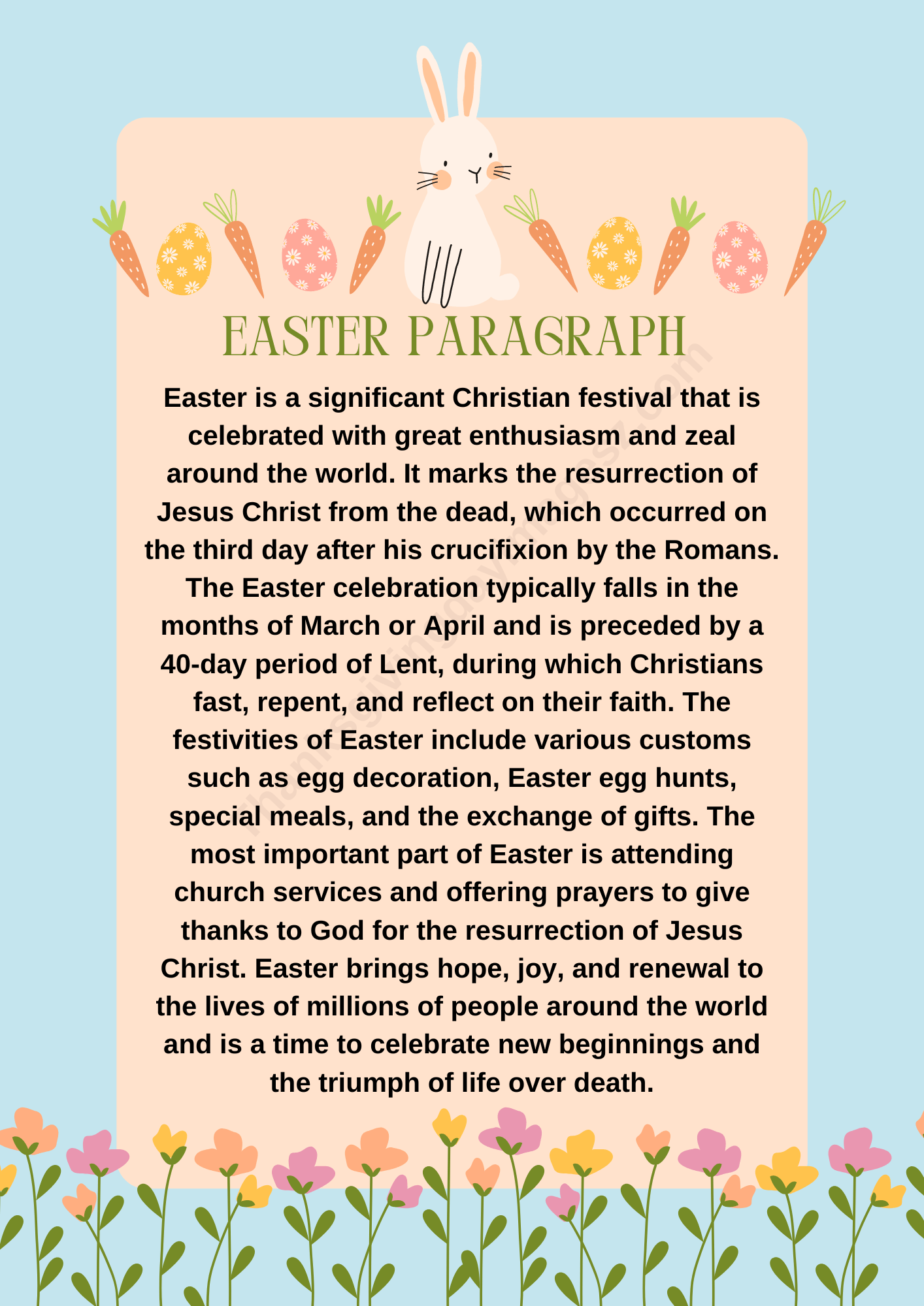 Easter Paragraph