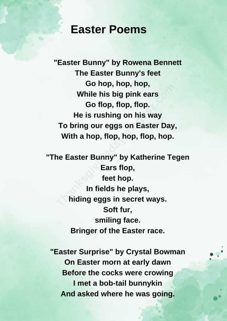 Easter Poems