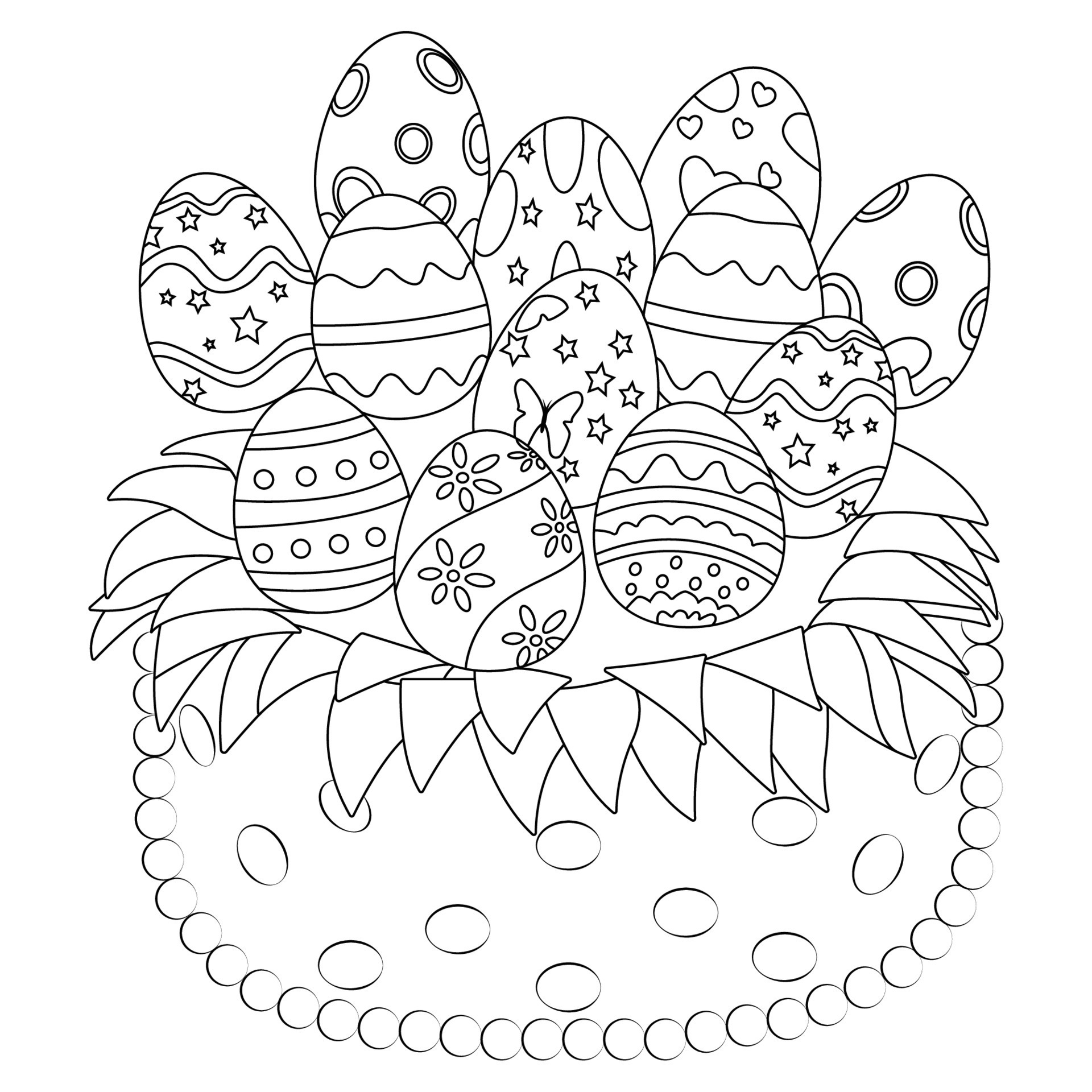 Easter Coloring Pages PDF.